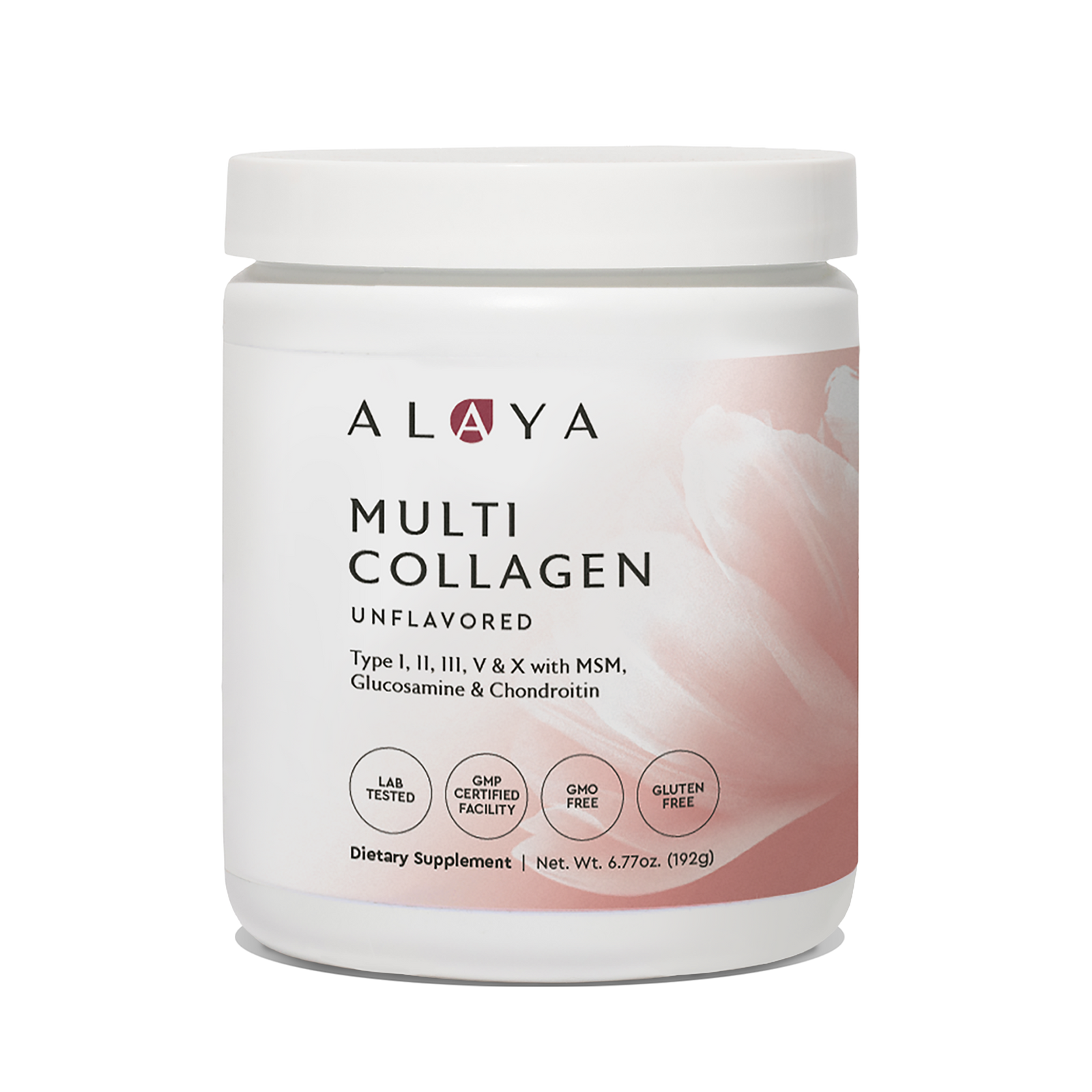 Alaya Multi Collagen Unflavored 20 Serving supplement bottle on a white background #size_small